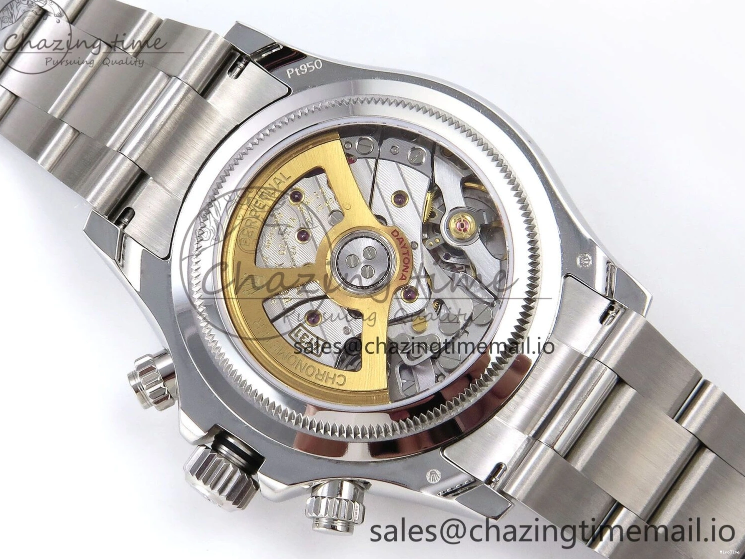 MiroTime 0303 Daytona 126506 QF 1:1 Best Edition Ice Blue Dial Lume Marker on SS YG Braclet SH4131 V TopPick 1272